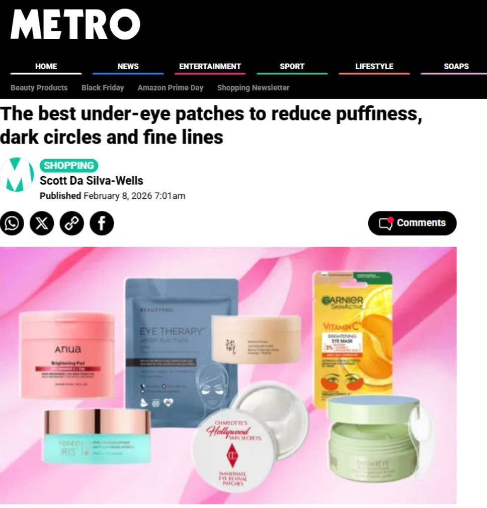 Metro: Best Under-Eye Patches To Reduce Puffiness, Dark Circles & Fine Lines