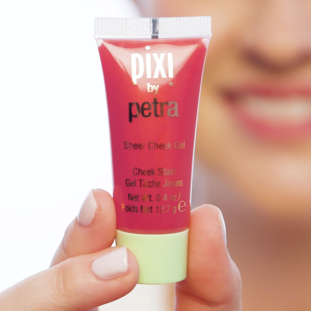 Pixi Sheer Cheek Gel in hand