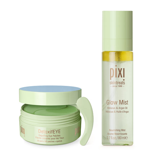 Morning Glow Bundle containing DetoxifEYE and Glow Mist